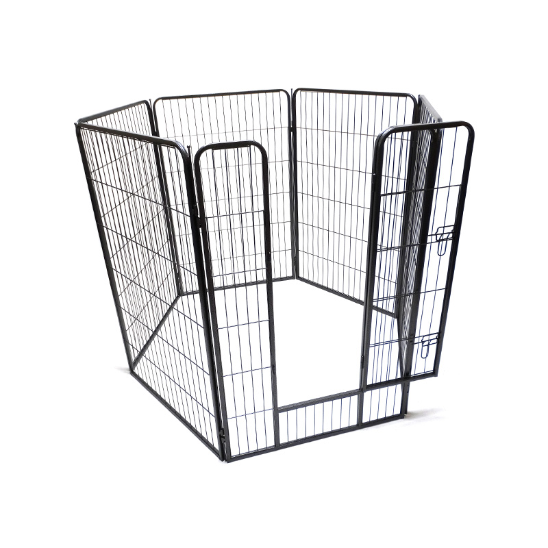 DH093-4 6 tấm Playpen gấp ngoài trời di động bằng kim loại nặng cho thú cưng