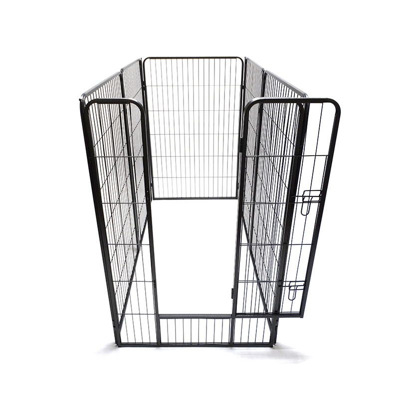 DH093-4 6 tấm Playpen gấp ngoài trời di động bằng kim loại nặng cho thú cưng